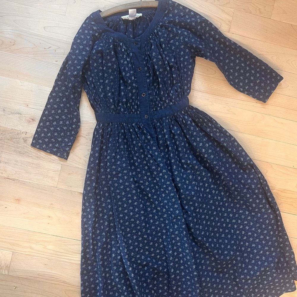 Caron Callahan indigo maxi dress